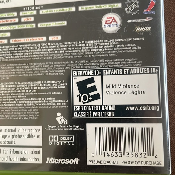 Xbox 360 EA Sports NHL 08 - Complete with Booklet NHL 08 NE #12487892 - Picture 7 of 13